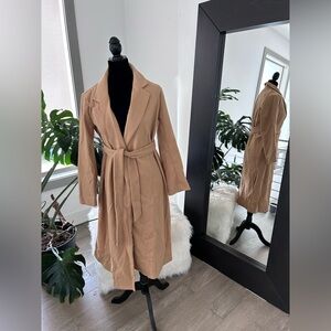 SHEIN camel Cognac color Coat size XS NWT